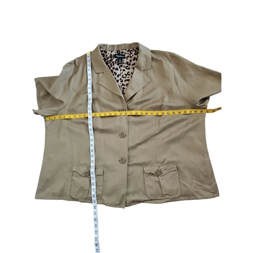 Vintage blazer Size 3X Maggie Barnes Linen Blend - Image 9