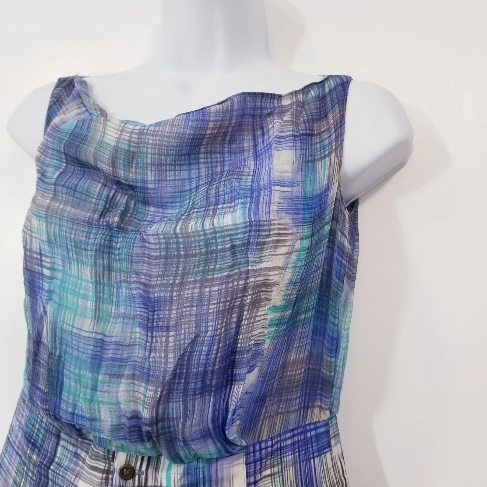 Rachel Comey Silk Blend Printed Cocktail Dress - Image 12