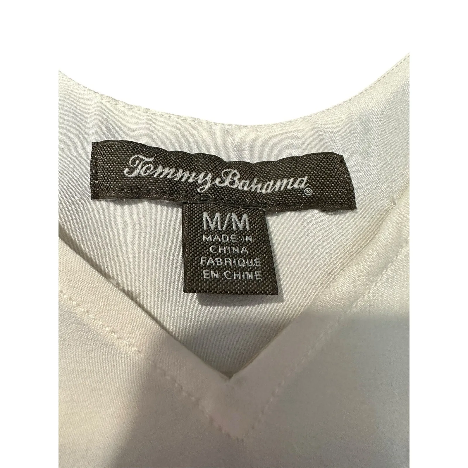 Tommy Bahama‎ 100% Silk Floral Garden Top Medium Tropical Shirt Hawaii #HH9-1 - Image 2