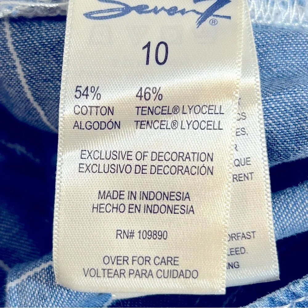 Seven7 Wide Leg Belted Mystical Striped Pants Size 10 NWT - Image 9