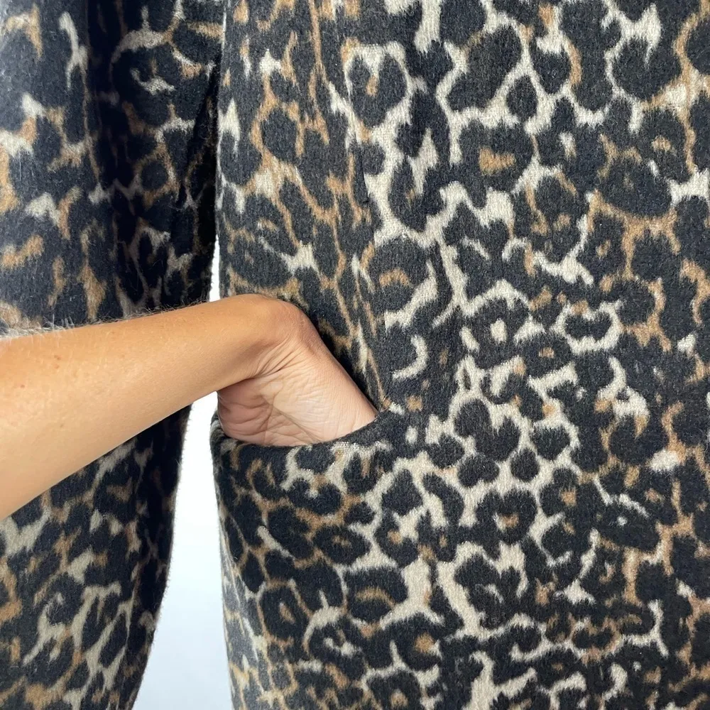 Joe Fresh Full Zip Winter‎ Jacket in Leopard Size Large - Image 7