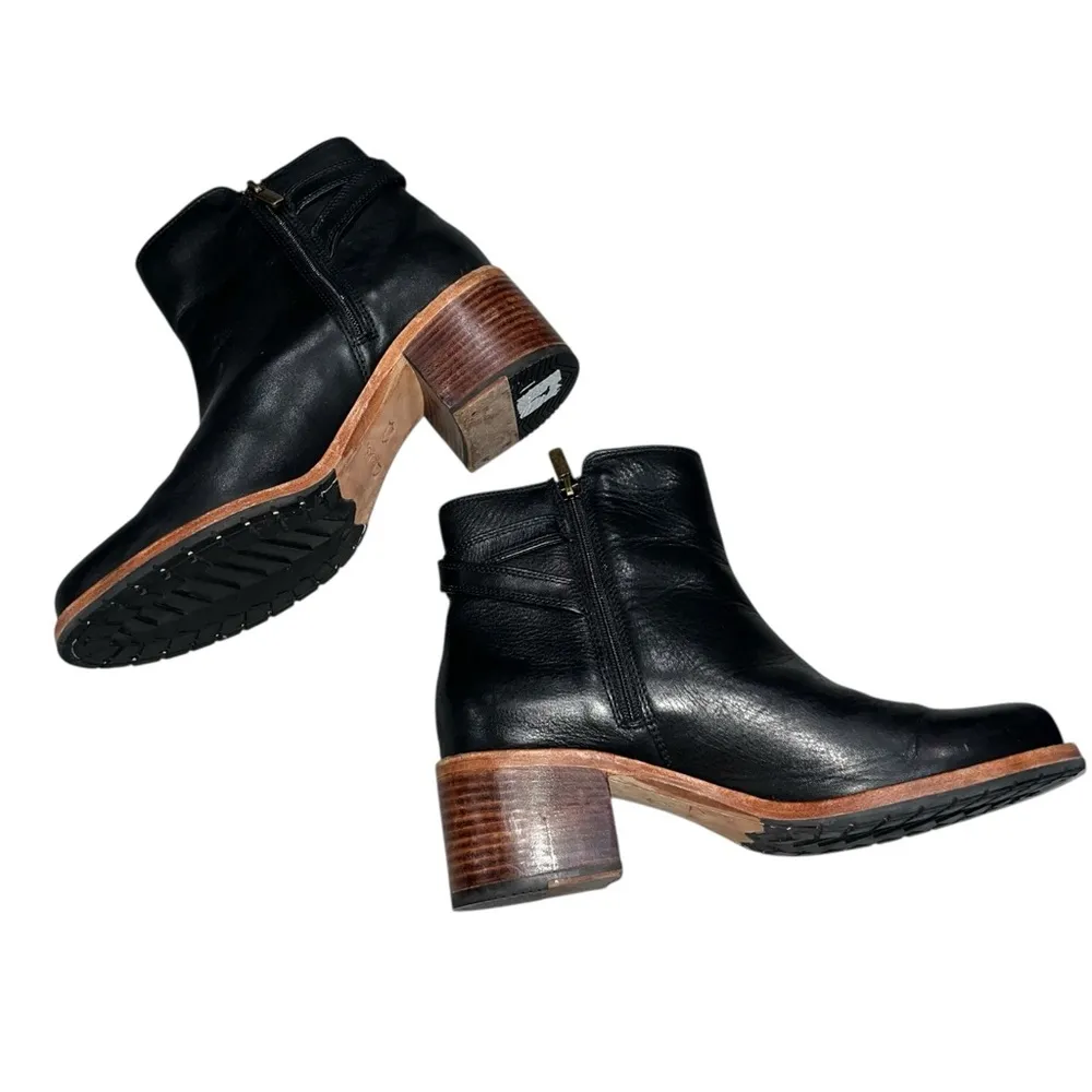 Clarks Black Leather Clarkdale Jax Boots Booties Ankle Boots size 8.5 - Image 7