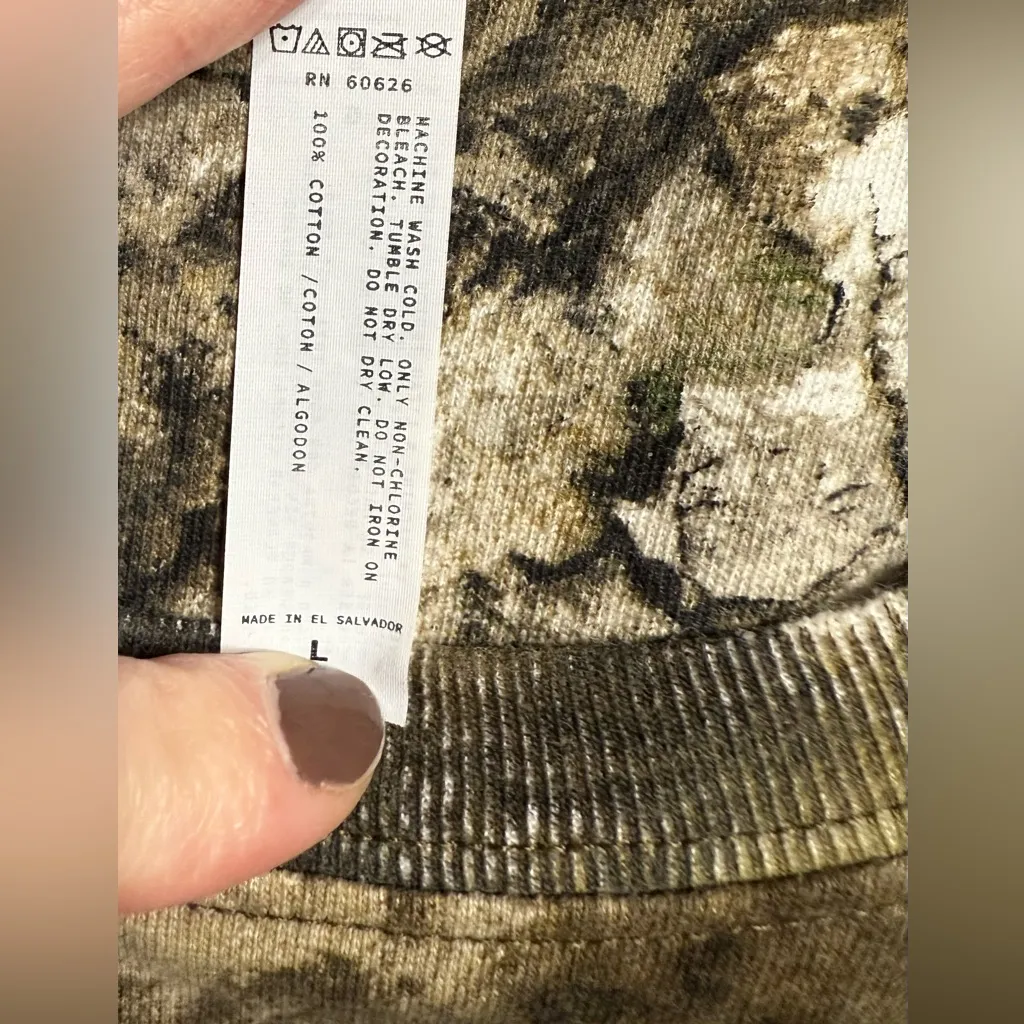 The Rolling Stones Camo Tee with Colorful Graphic Brown Size L - Image 4