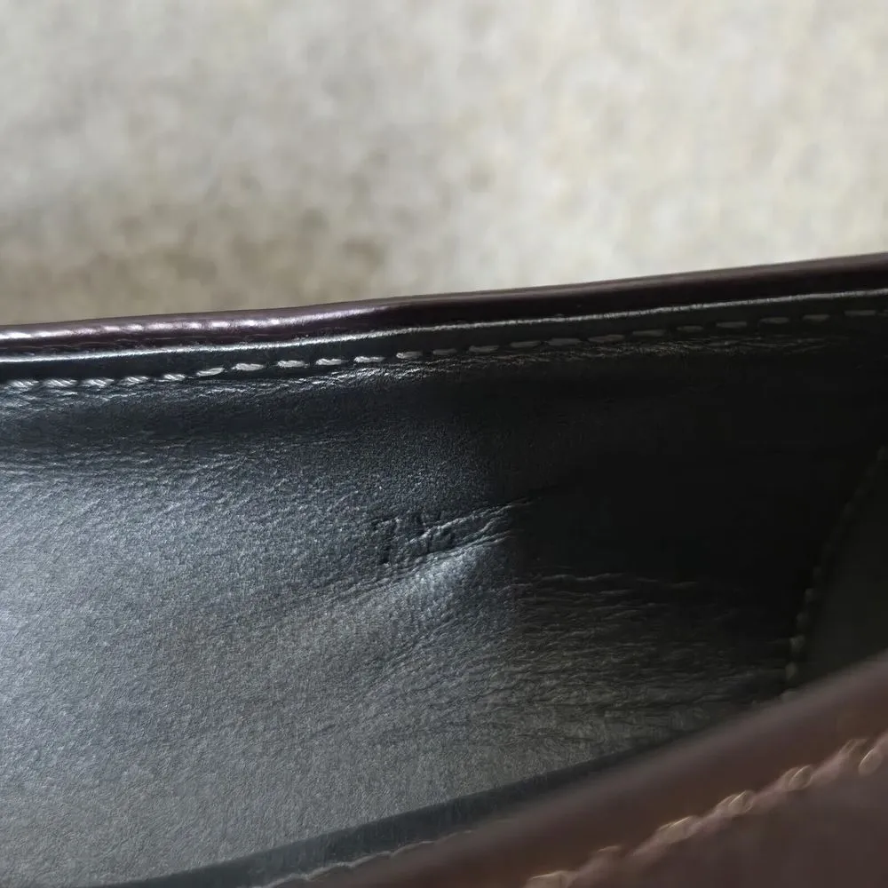 HOGAN Italy Dark Plum/ Black Patent Leather Ballet Flats US‎ Sz 7.5 EU 37.5 Purple - Image 7