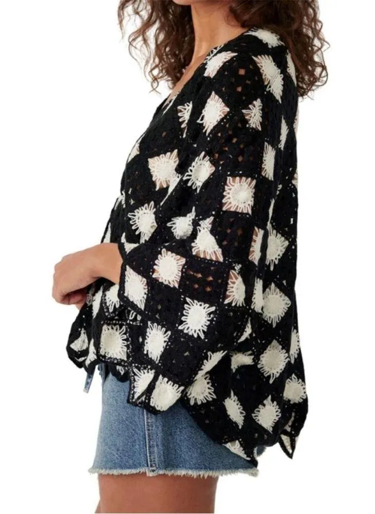 Free People Beach House crochet top sz XS S - Image 2