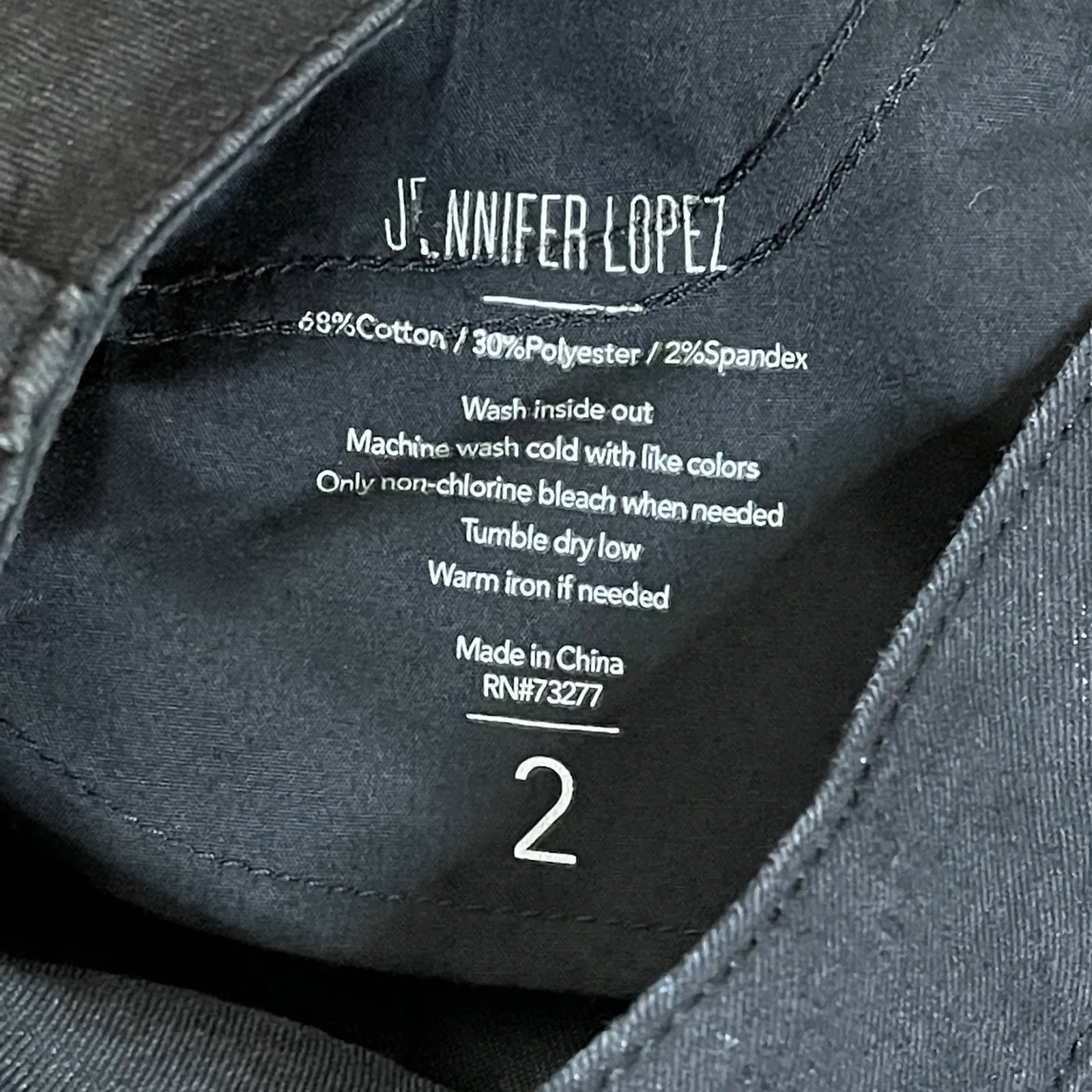 Jennifer Lopez J-Lo Snake Print Pants Size 2‎ Black Stretch Womens Stretch 29X32 - Image 5