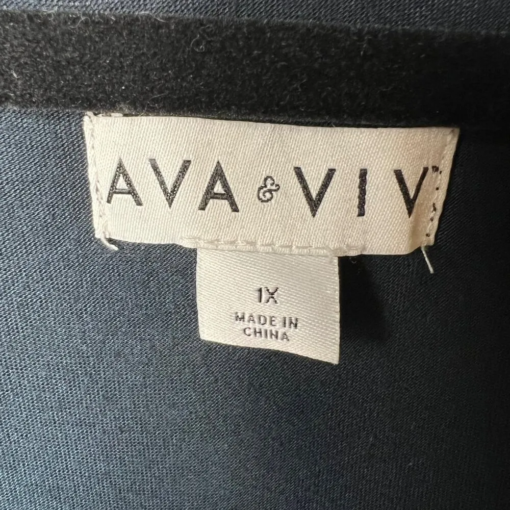 Ava &‎ viv blue ombré high low top women’s size 1X - Image 5