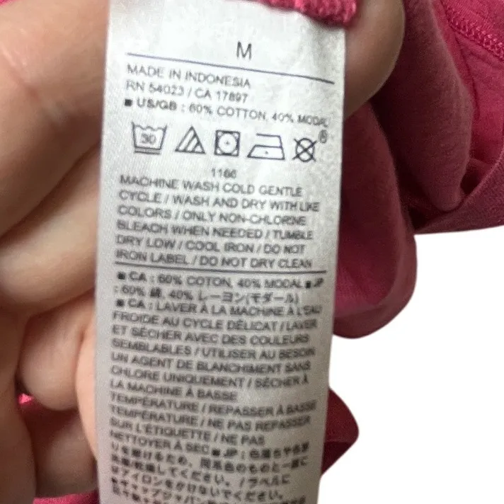 Banana Republic Malibu Tee‎ Tank Top Sleeveless V Neck Pink Women's Medium NWT - Image 6