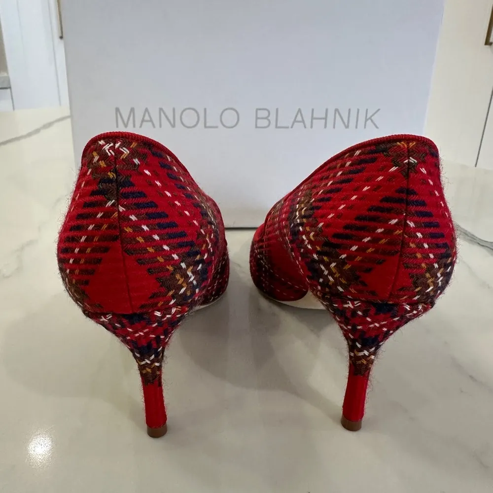 Manolo Blahnik Compari Tartan Mary Jane - Image 4