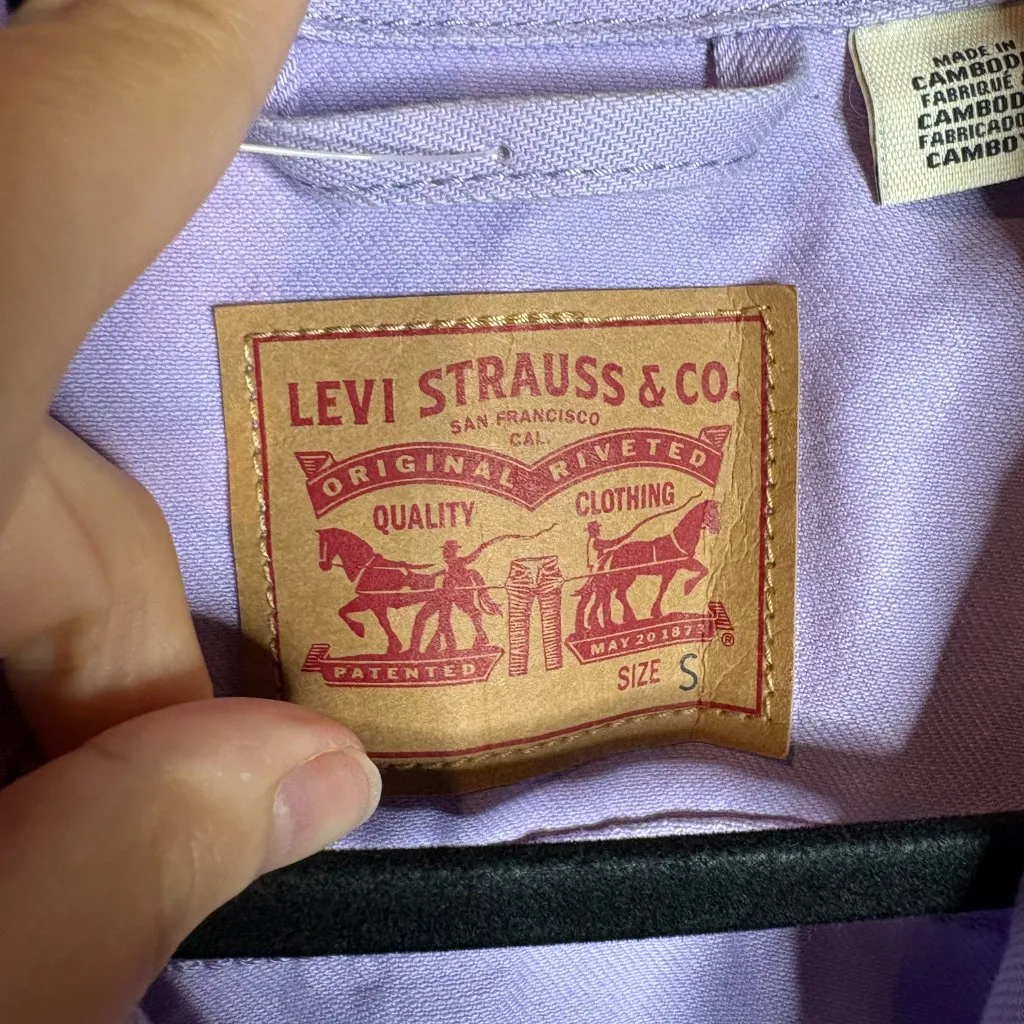 NWT Levi's lavender purple denim jean jacket - Image 4