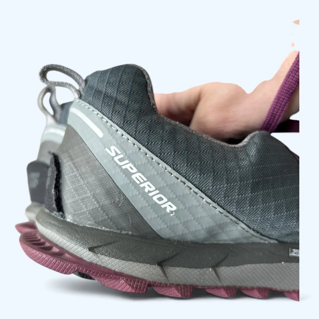 Altra Superior 2.0 Trail Running Shoes Sneakers Women's size 10 Gray Purple - Image 10