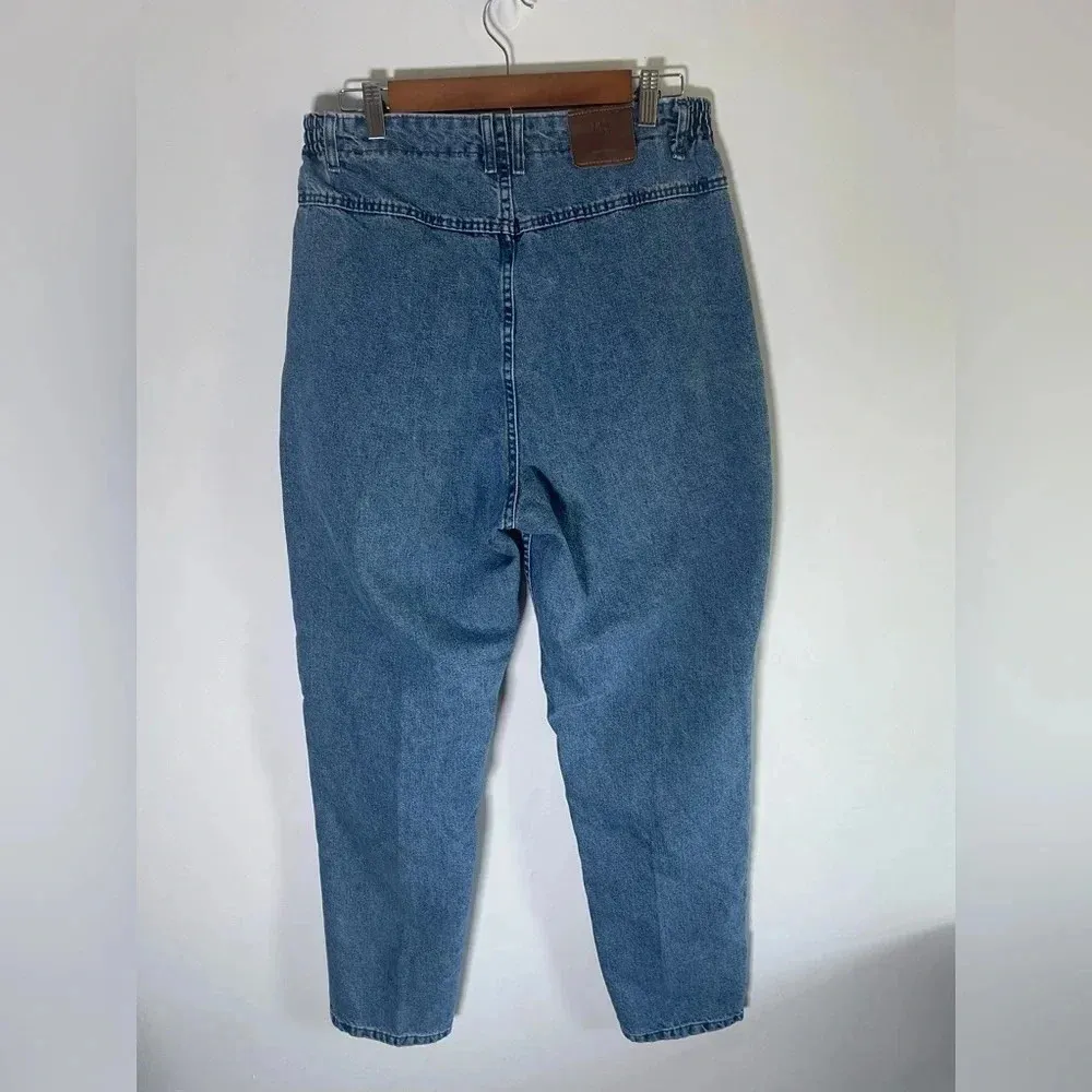 VINTAGE Lee mom jeans 80’s butt No Pocket Elastic High Waist 30x31” 14M EUC 0195 - Image 4