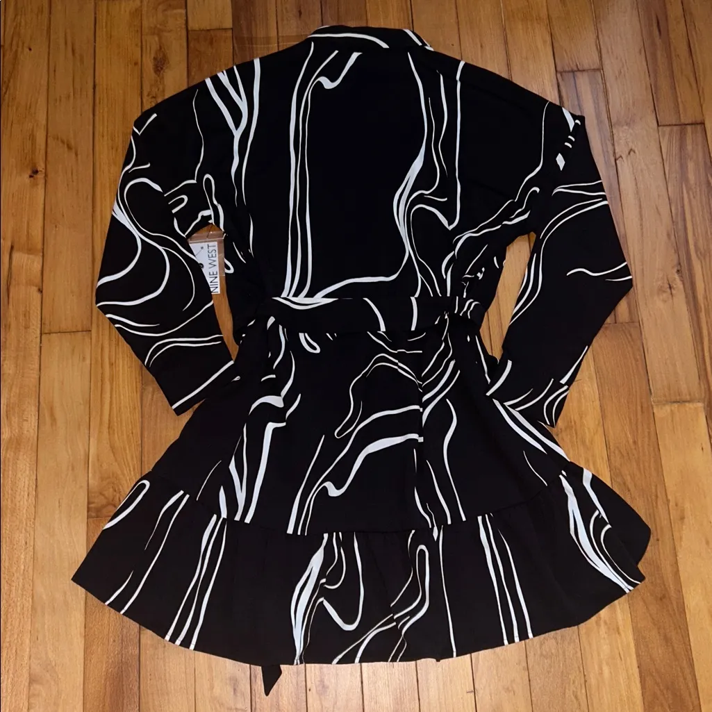 NWT Nine West Women's Ruffle Hem Dress - Image 2