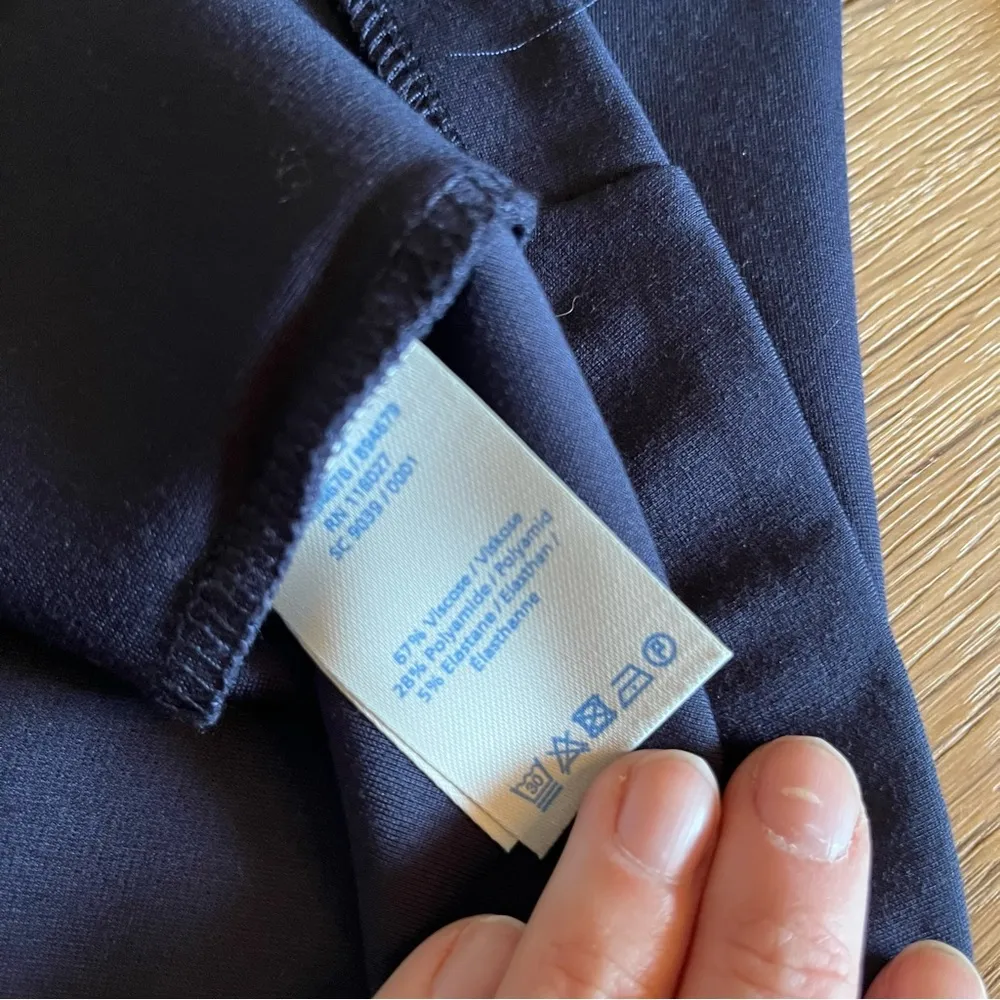 Boden Evie Ponte Top nautical boat neck Blue Size 2 - Image 8