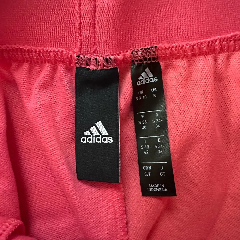 Adidas M10 Athletic Pink & 3 Stripe Active Running Stretch Waistband Shorts Sz S - Image 5
