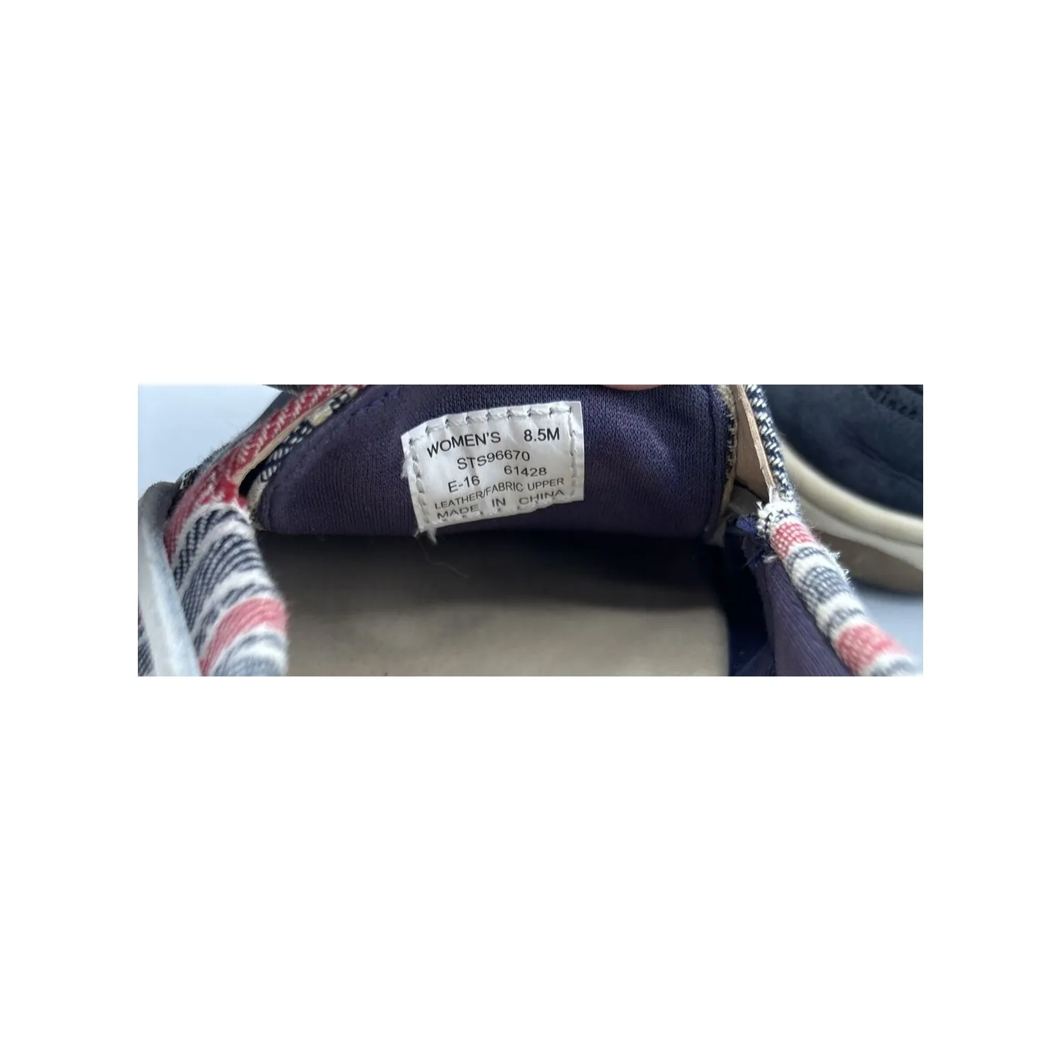 Sperry Top Sider Womens 8.5 Shoes Firefish Navy Stripe‎ Boat Leather Loafers - Image 5