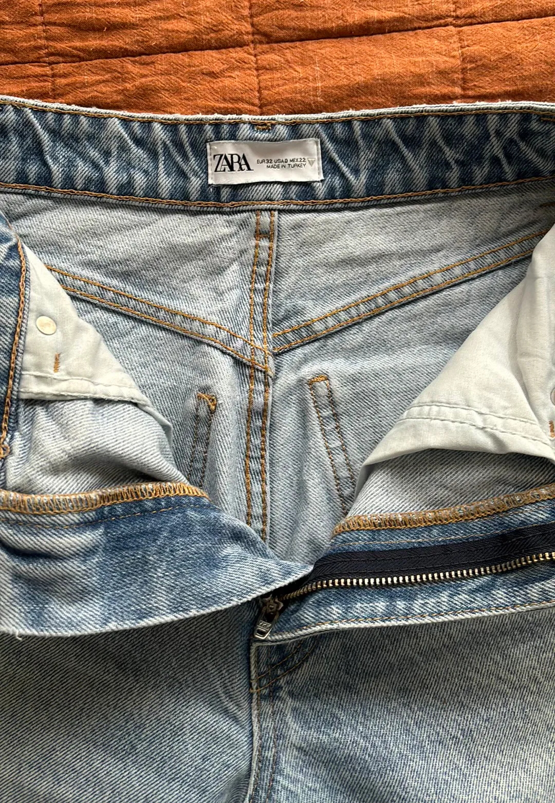 ZARA High Rise Wide Leg Jeans - Image 5