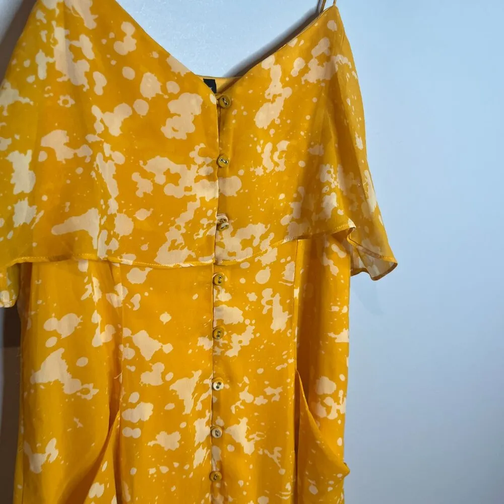 W118 by Walter Baker golden floral midi dress - Image 2