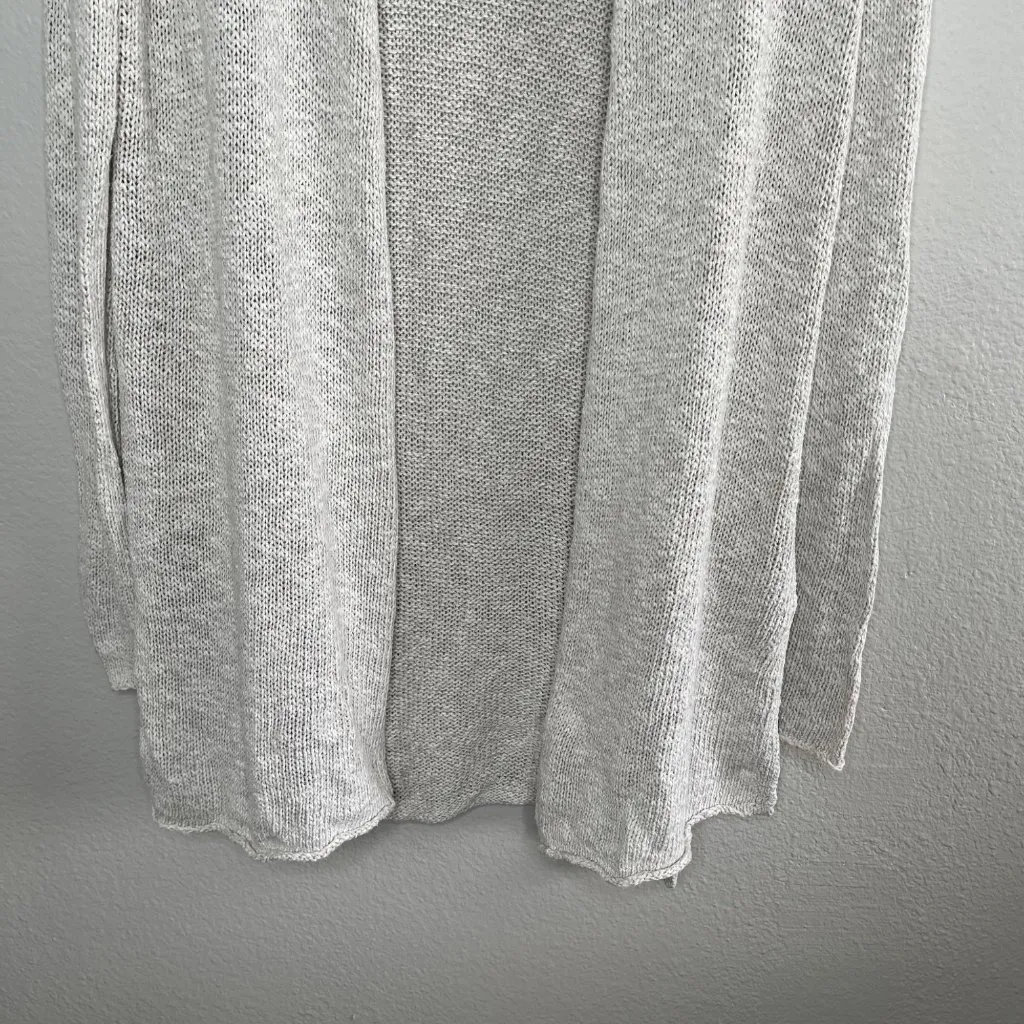 James Perse Los Angeles Beige Knit Cardigan Sweater Size 1 (S) Cotton Linen - Image 5