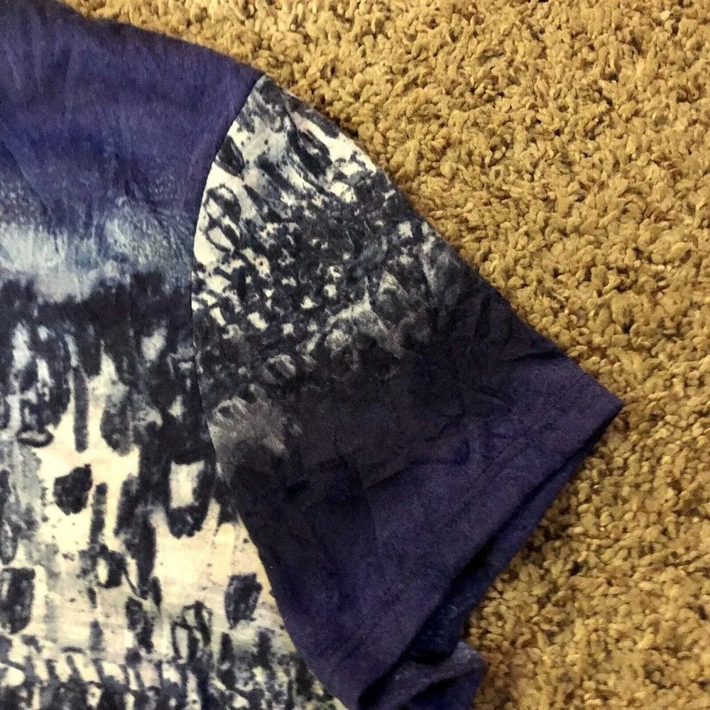 Simply Vera Top Womens L Used Blue - Image 12