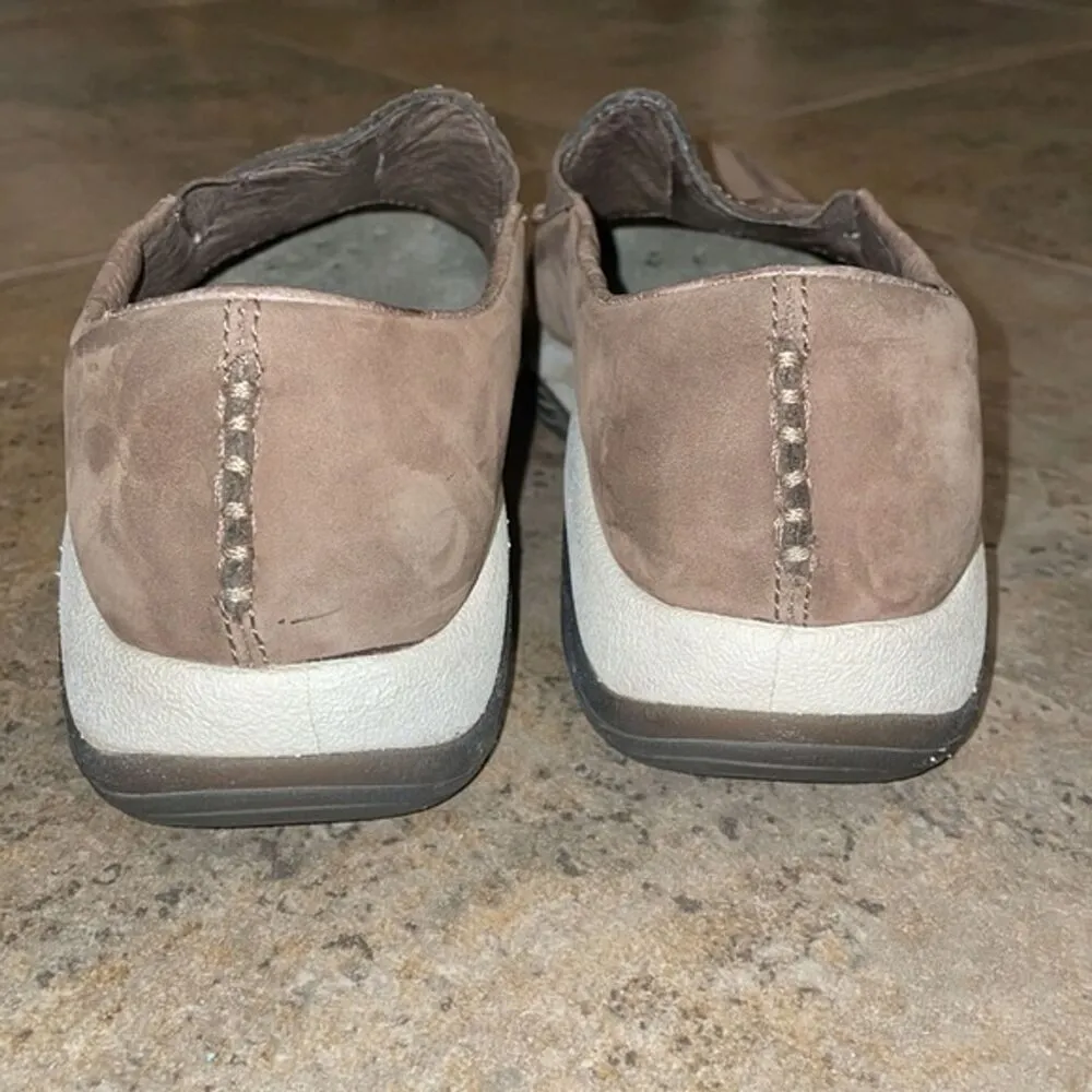 Merrell Primo Seam Moc Dark Taupe Leather Slip On Shoe Womens Size 7.5 EU 38 - Image 6