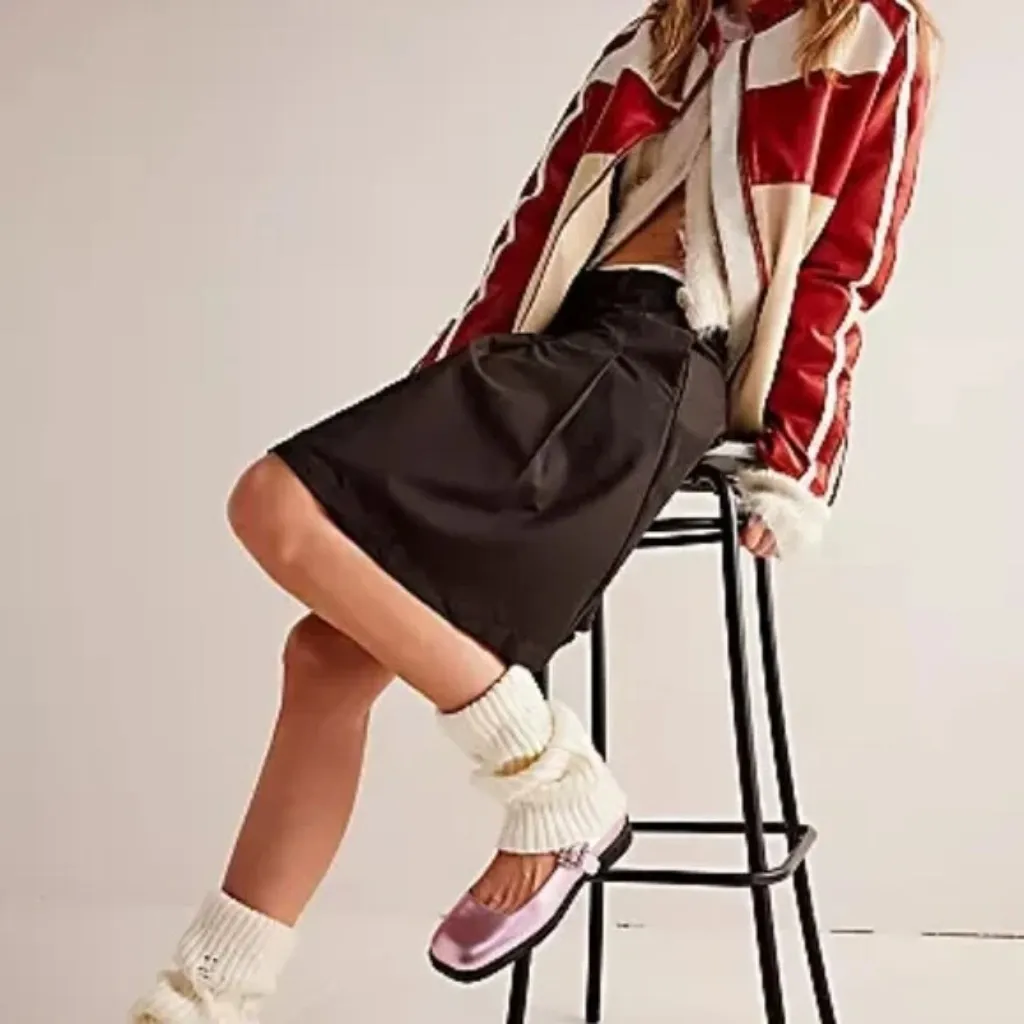 NWOT Free People We The Free Suiting Pleated Mini Skirt - Image 3