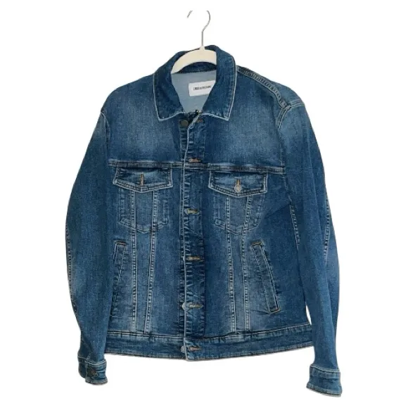 Zadig & Voltaire “Kase Heart” Denim Jacket Medium Blue Size M NWOT - Image 3
