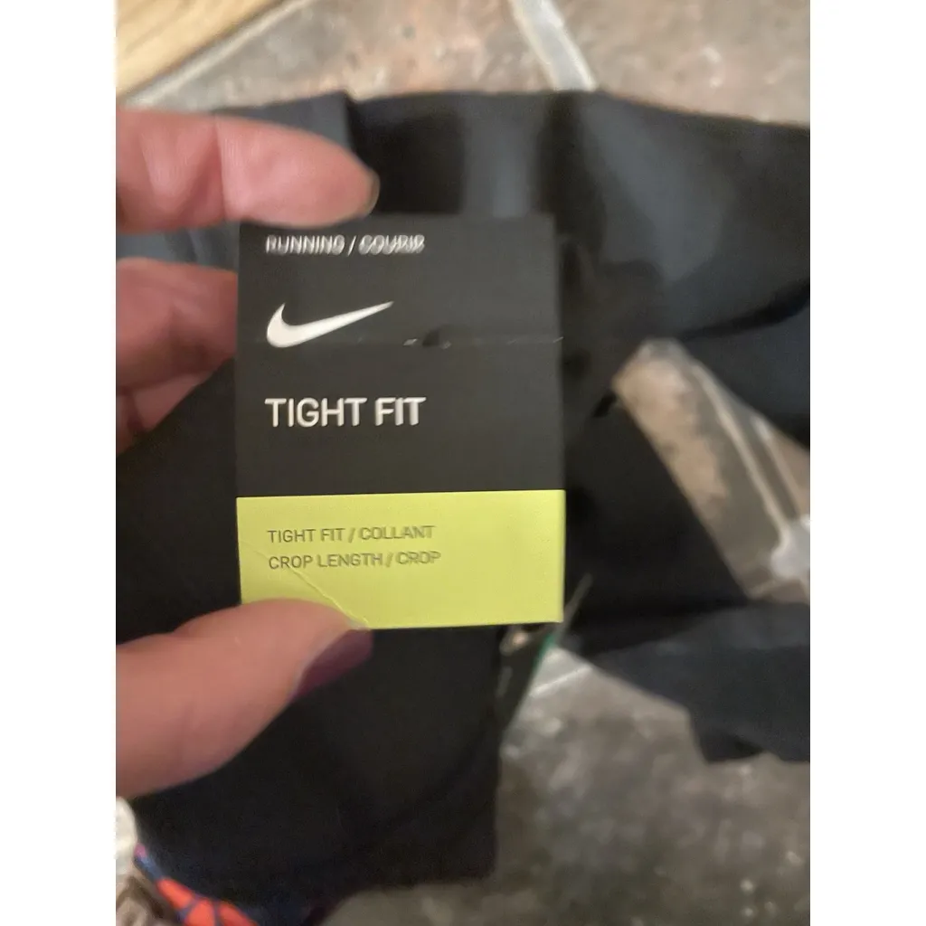 NWT Women's Nike Dri-Fit Running Tight Fit Workout Tights XL Black - Image 12