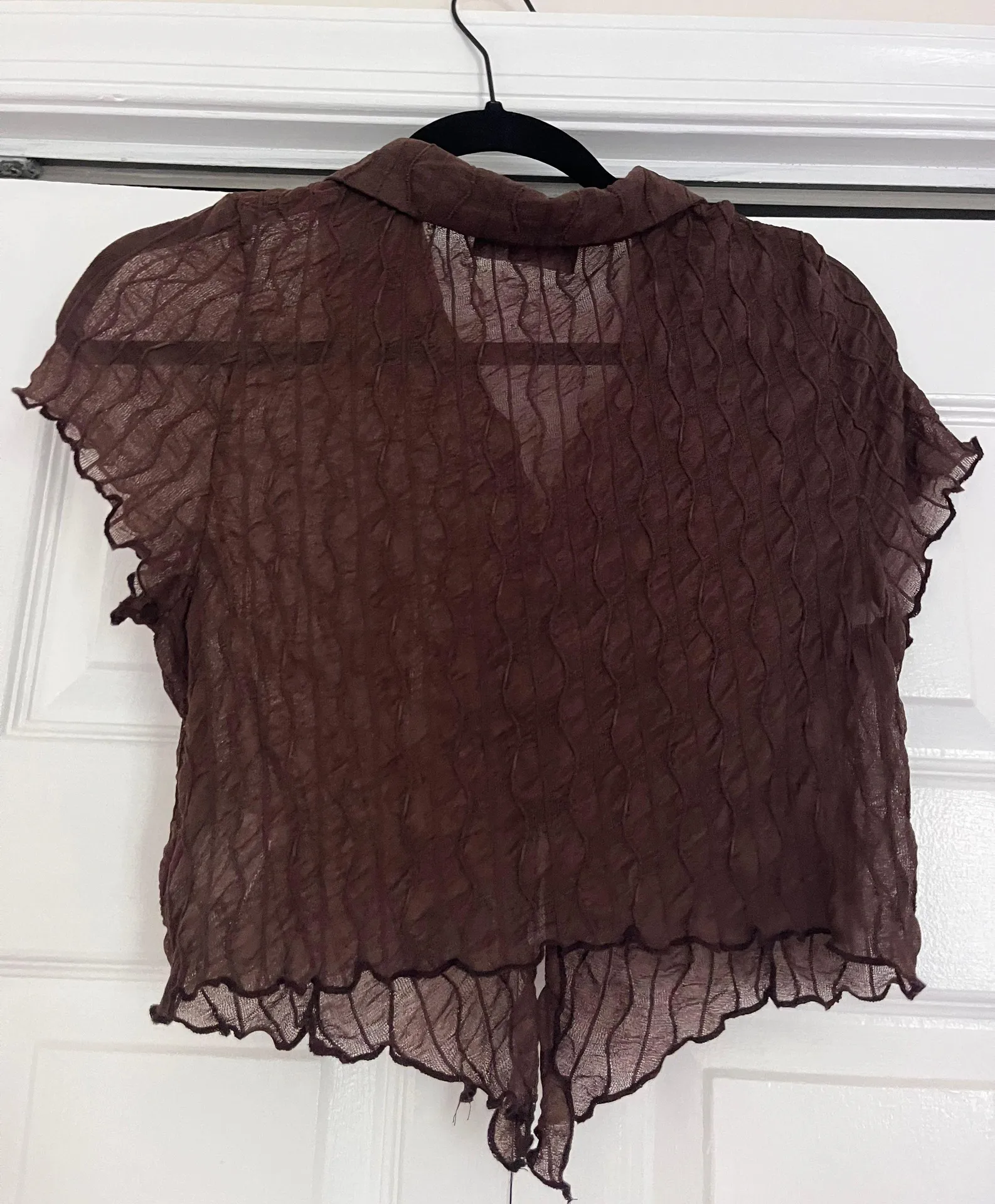 Cider Brown Mesh Top - Image 4
