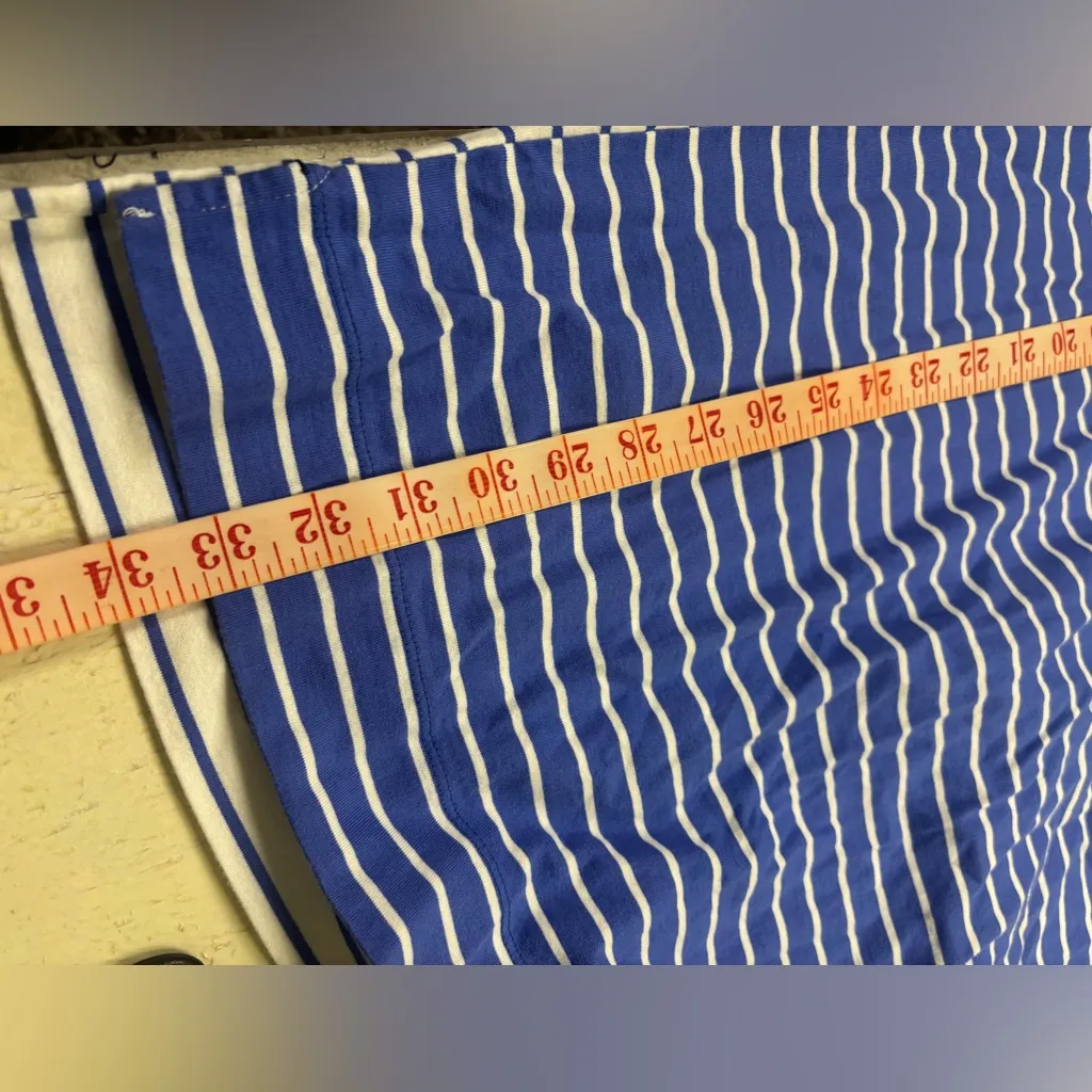 Vineyard Vines Small Casual V Neck Mixed Stripe T Shirt Dress Cotton Coastal - Image 4