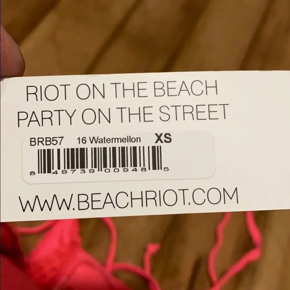 Beach Riot  Watermelon Hyper‎ Bikini Bottom nwt - Image 7