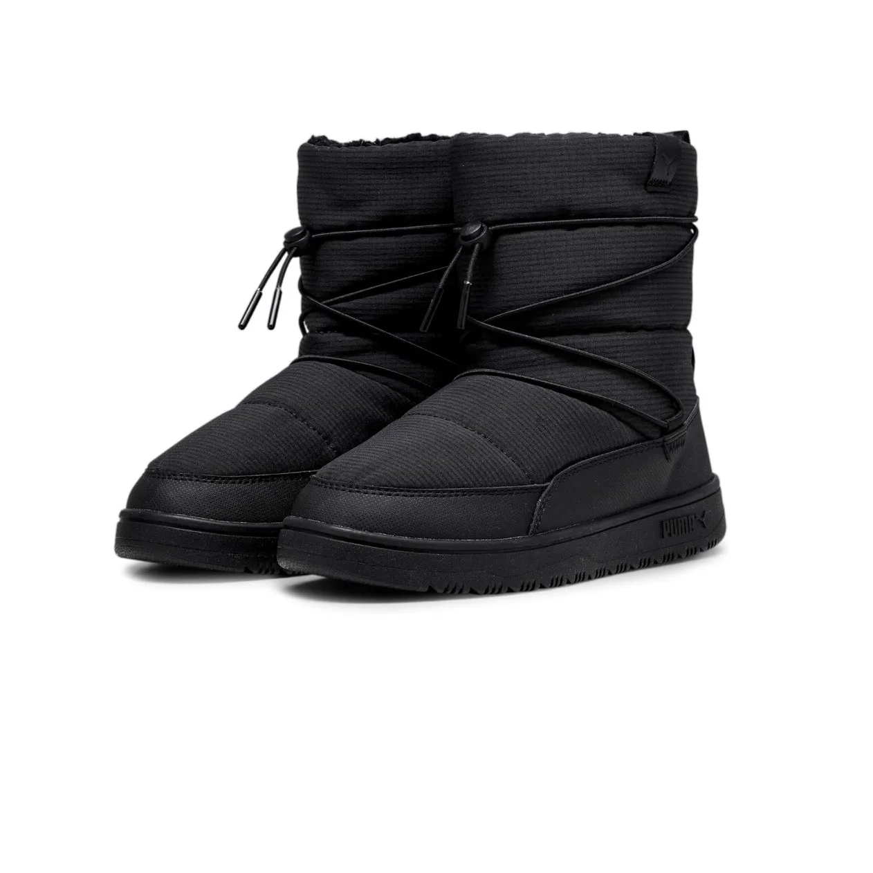 NWT PUMA Snowbae Black Shadow Gray Winter Boots 9 - Image 7