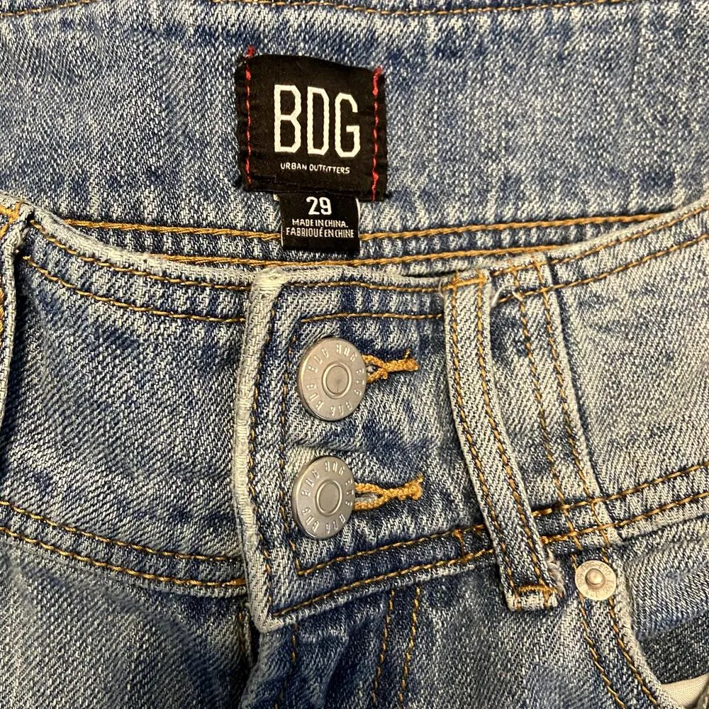 Urban Outfitters BDG High Waisted Mom Jeans 100% Cotton 29 - Image 3