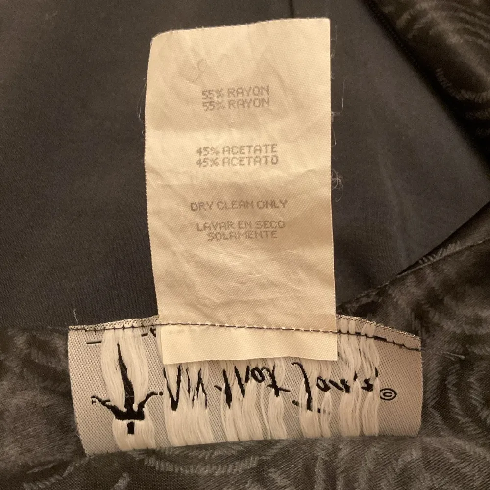 Vintage  Black Gold Trim Sheath Dress 90s Made in USA Sz 11/12 - Image 7