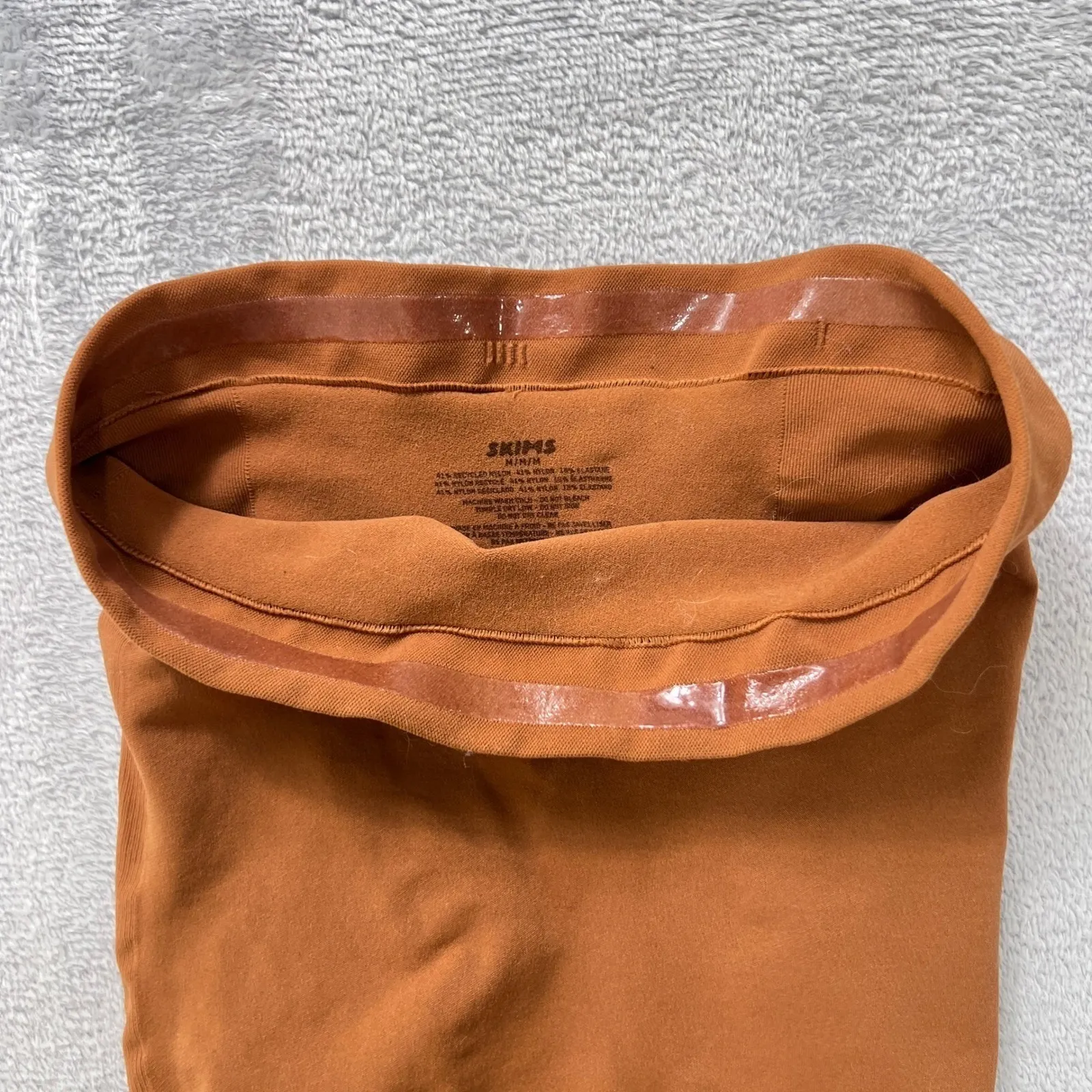 Skims Sculpting High Waist Mid Thigh Shorts Cinnamon‎ Brown Shapewear Size M/L - Image 5