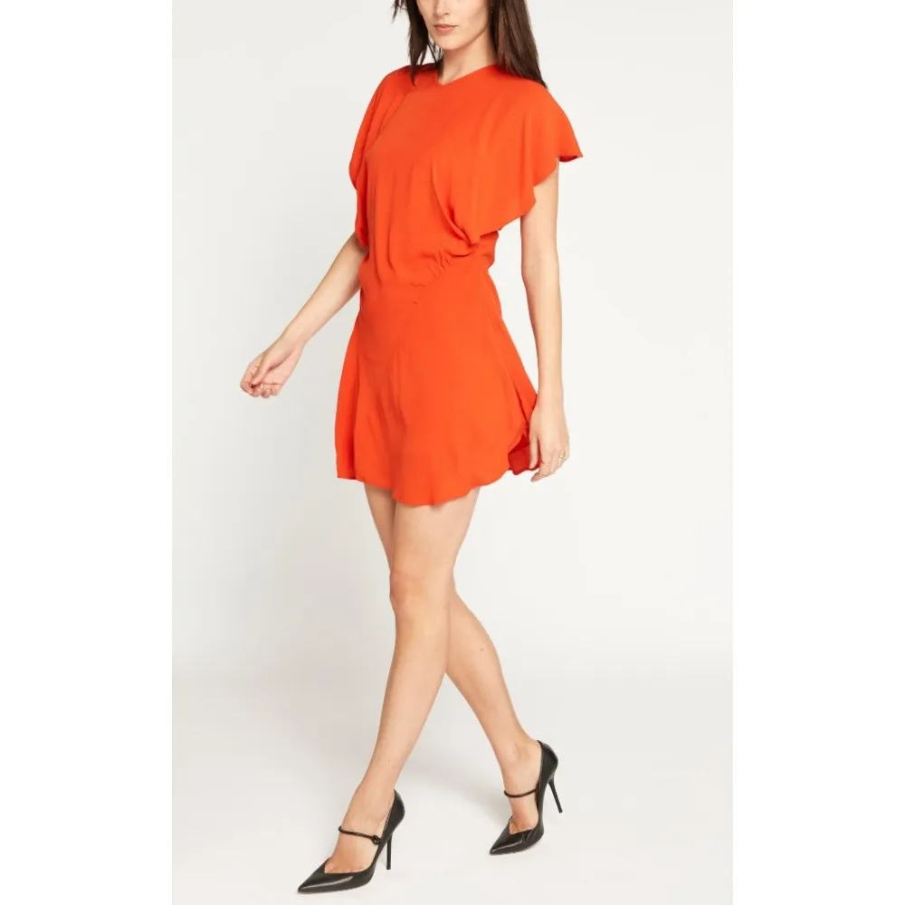 Joie Hunter Mini‎ Dress Poinciana red Size 0 NWT #1153 - Image 2