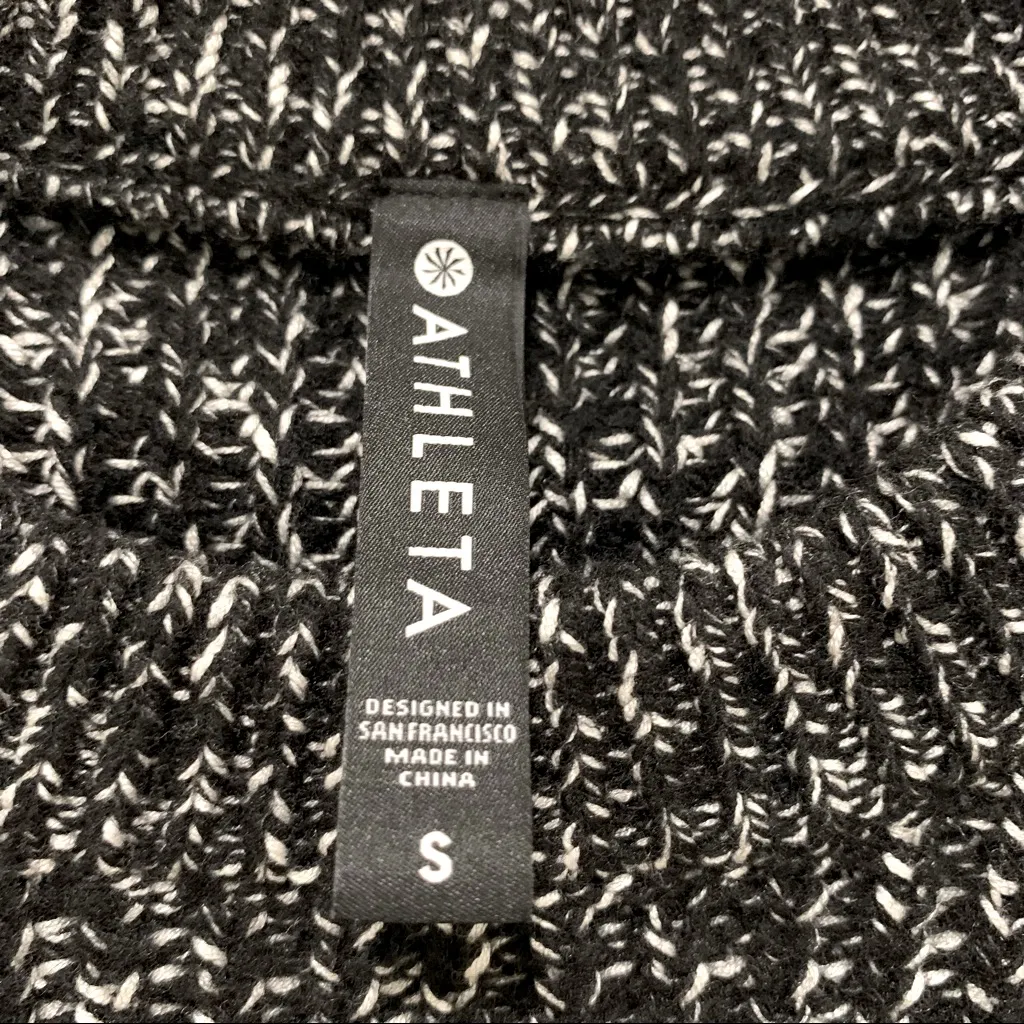 Athleta Sierra Crew Sweater, Black Marl, Size S, NWT - Image 12