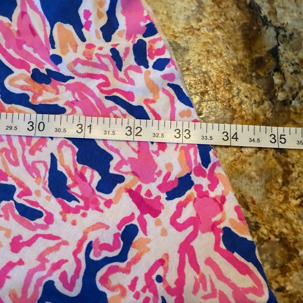 Lilly Pulitzer Lolita strapless midi dress Blue Pink SIZE M Medium Padded Chest - Image 7