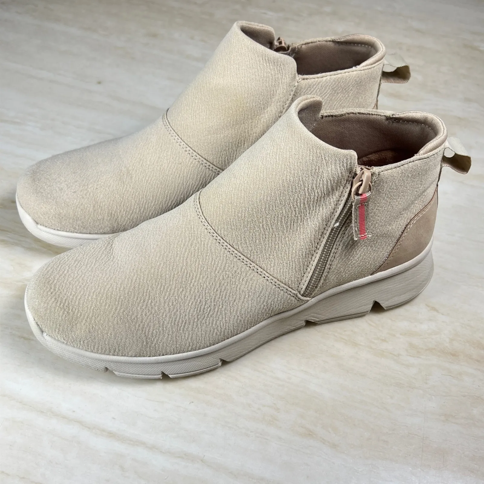 Ryka Companion Slip On Water Resistant Casual Ankle Boots Tan Womens 8.5 - Image 3