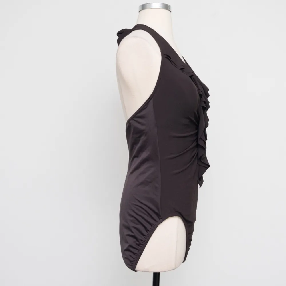 Miraclesuit. Ruffle Front Halter Eclat One Piece Swimsuit. - Image 3