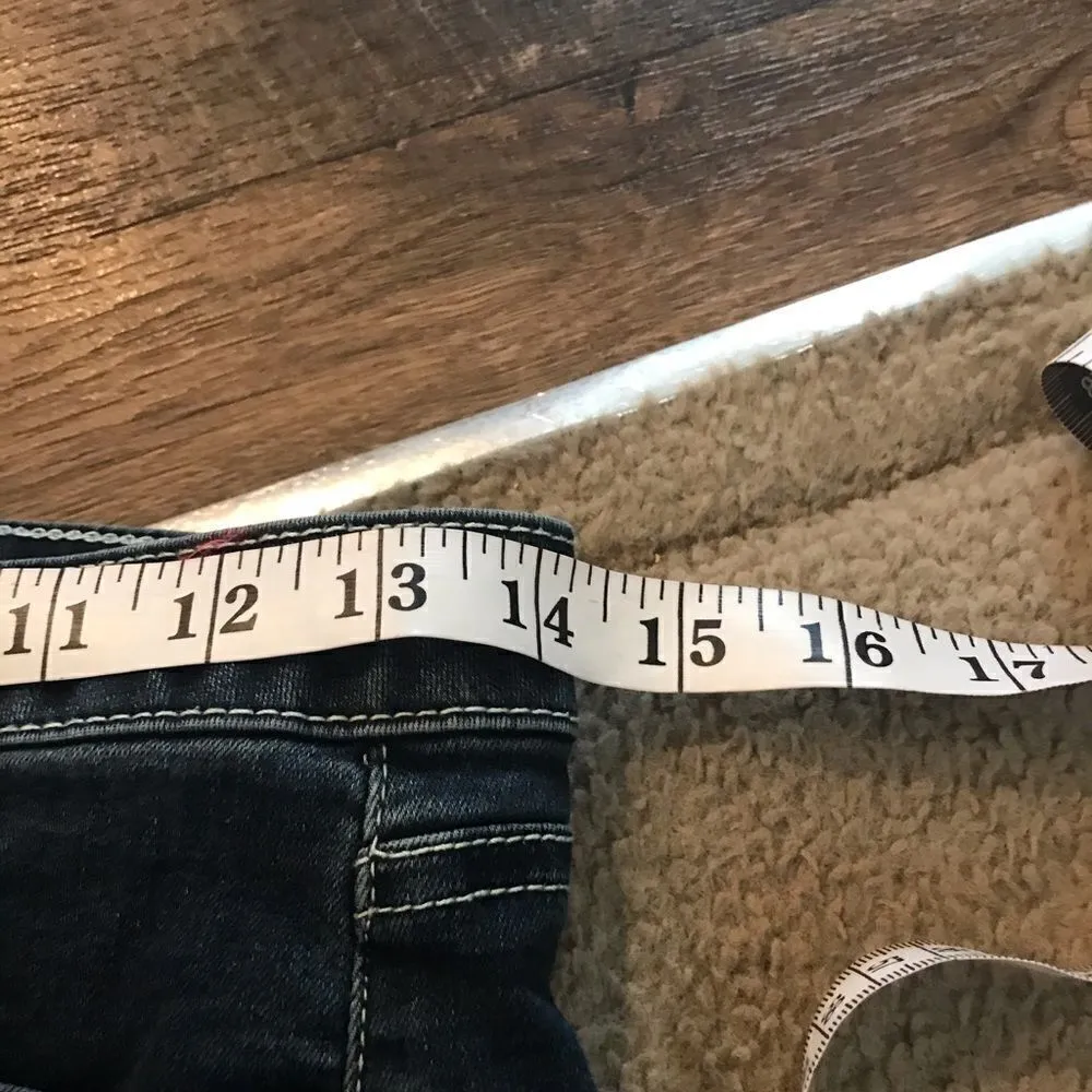 Nobo High Rise Cuffed Jean Shorts Size 9 Button Up Blue - Image 9