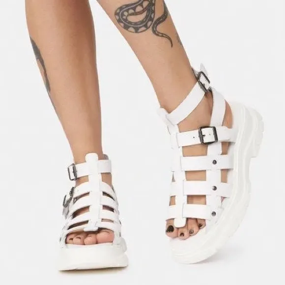 Free People Gia Gladiator Sandals SIZE 39 8.5 - Image 2