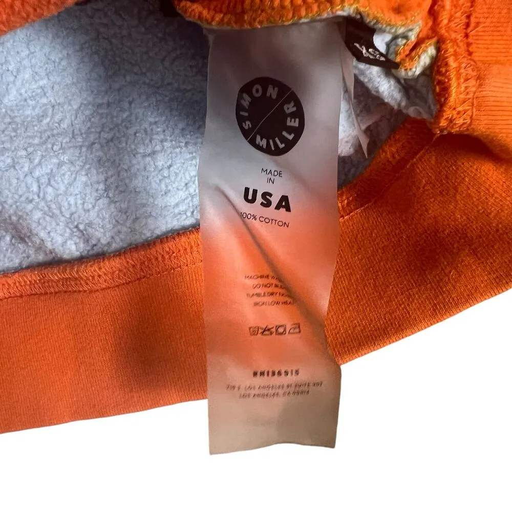 Simon Miller Blue Orange Cropped Colorblock Pullover Sweatshirt Size XS - Image 11