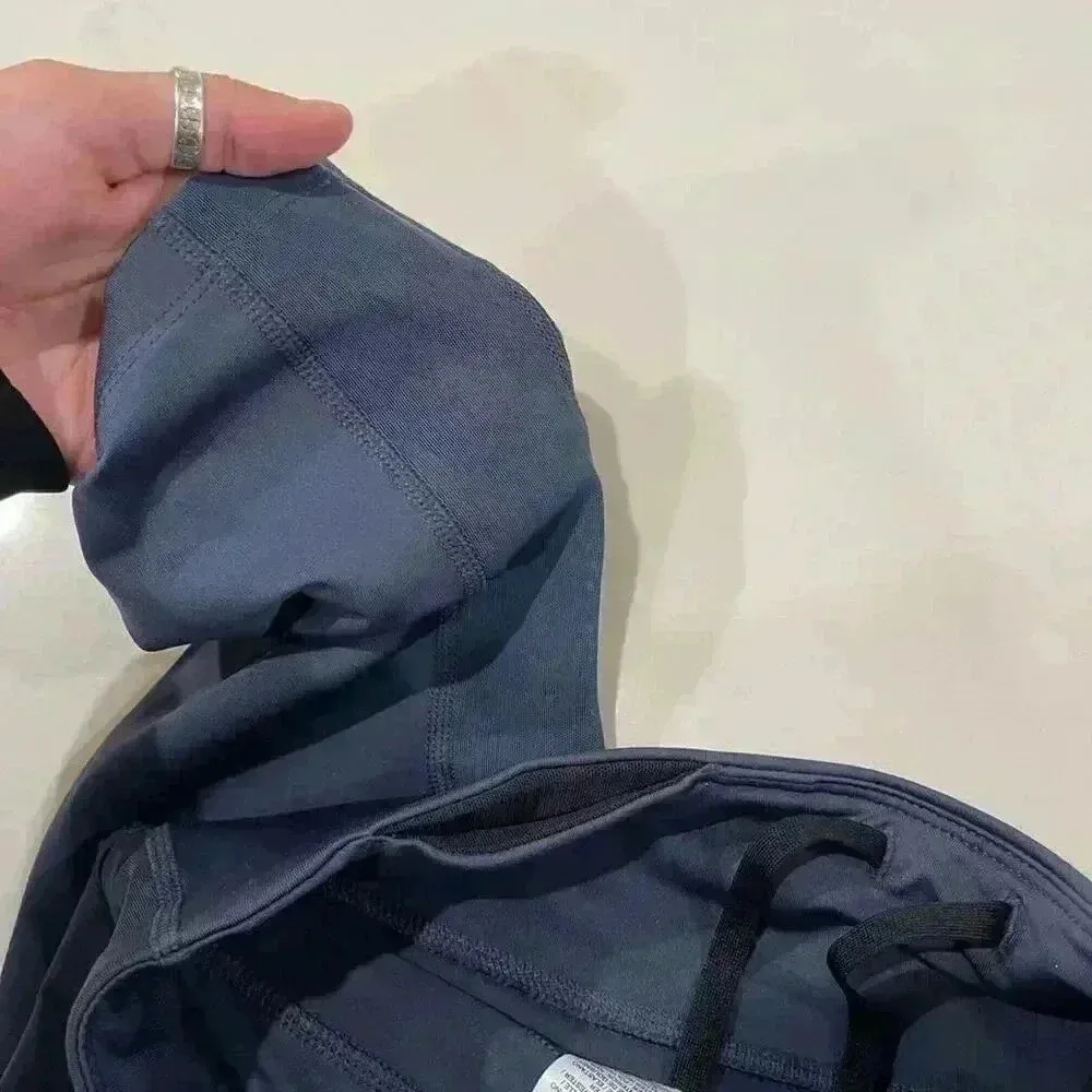 Nike Dri Fit Cropped Activewear Leggings Blue Womens Size Medium Running MeshLeg - Image 10