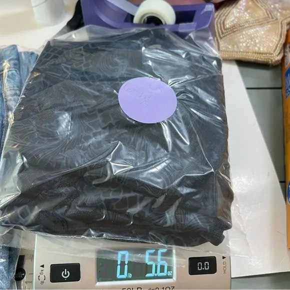 Lululemon Train Times Crop (17") Nouveau‎ Mach Blue Black | SIZE: 6 EUC W6AHYS - Image 8