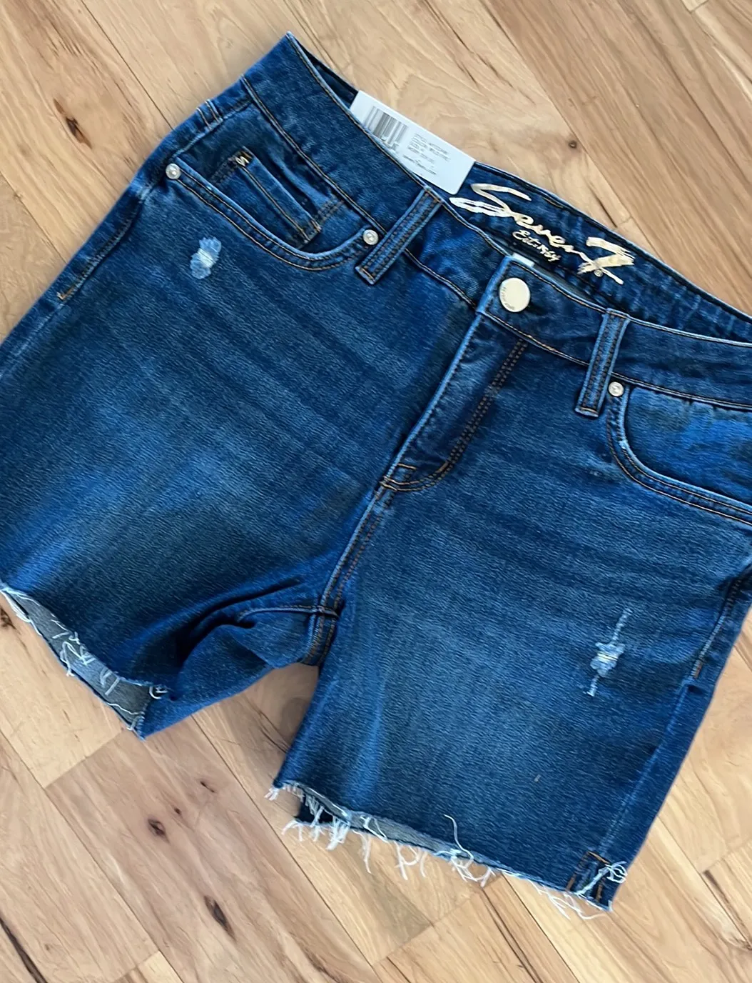 Weekend Shorts Denim Jean Comfort Stretch Womens 4 - Image 7