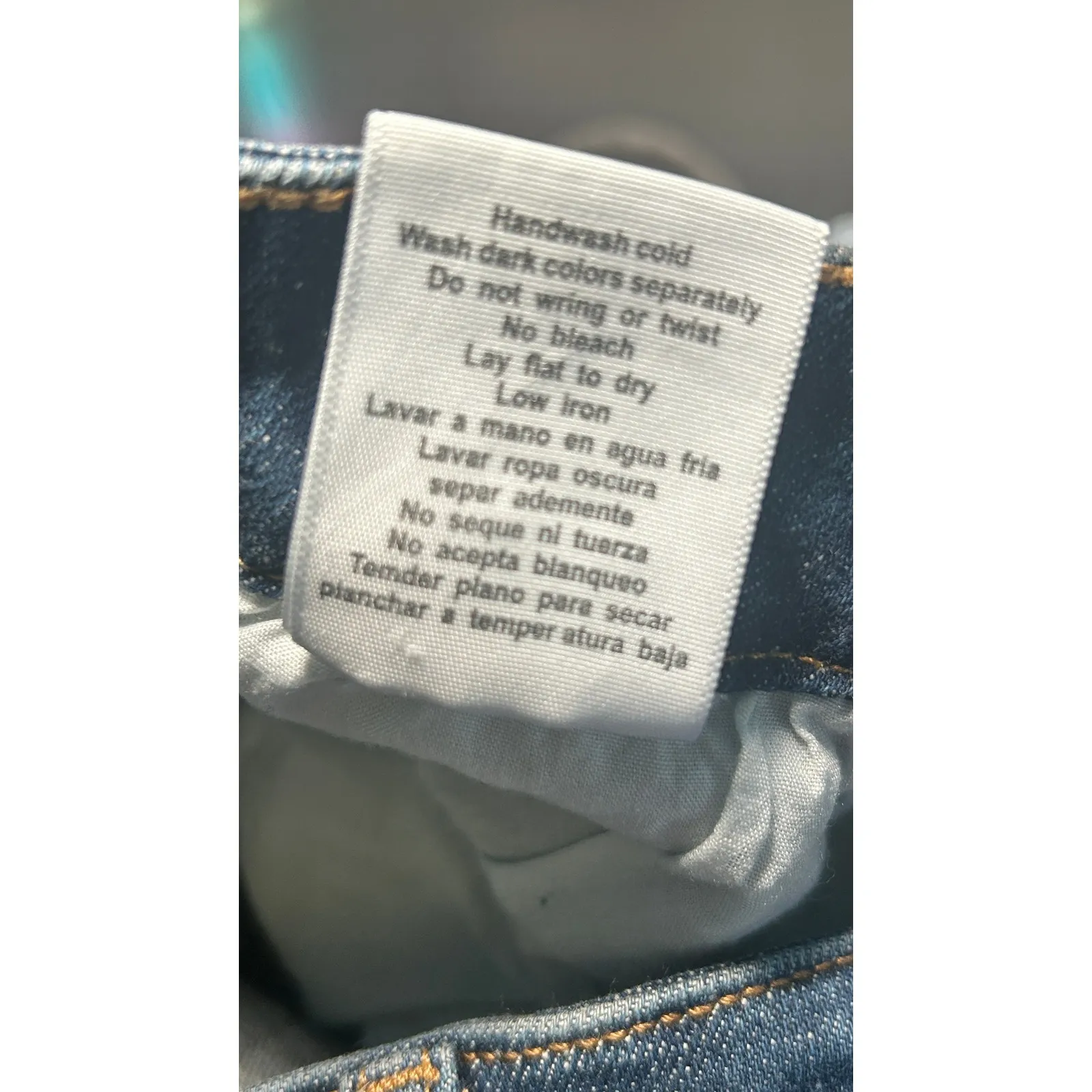 Judy Blue Skinny Fit Distressed Stretch Jeans Dark Wash Size 11/30 - Image 5