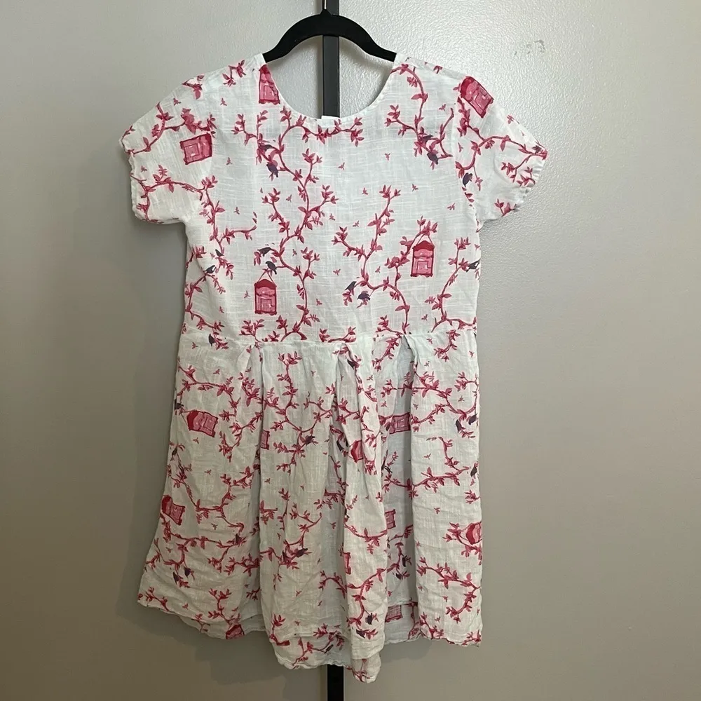 Bird Printed Lightweight Night Gown Dress - Image 3