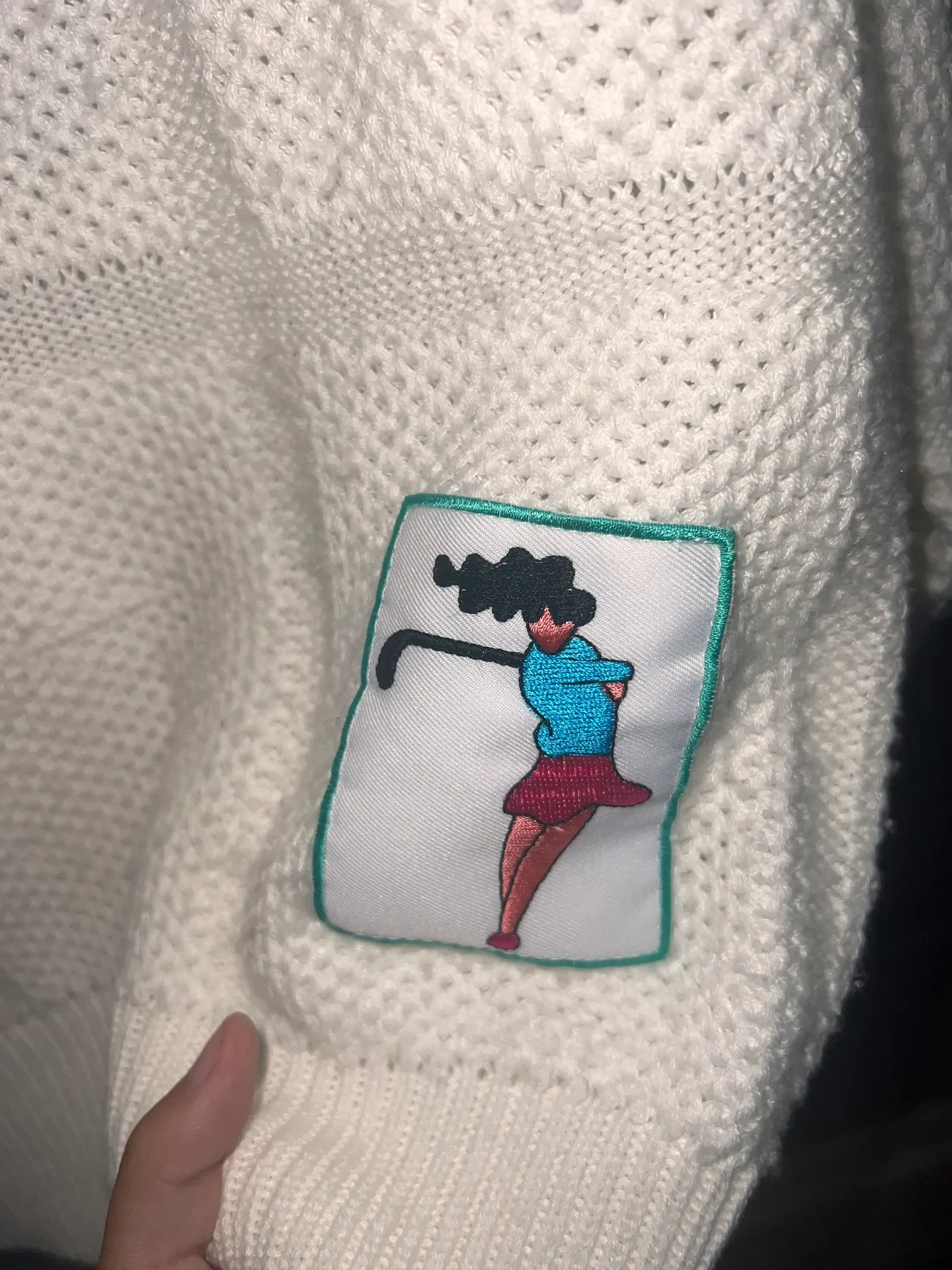 Quantumi Sports Wear Golf Sweater White Size XL - Image 3