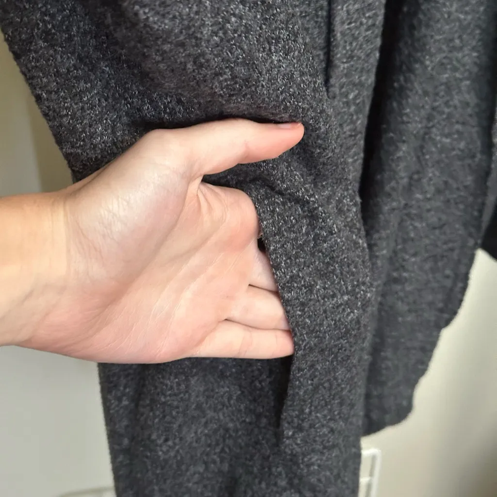 American Eagle Gray Open Front Hooded Cardigan size small - Image 2